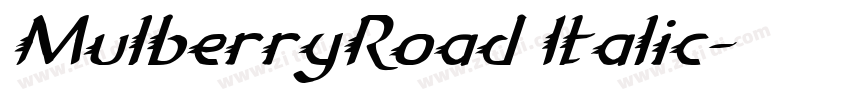 MulberryRoad Italic字体转换